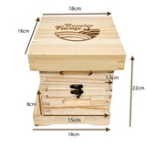 Mini Beehive Box 2 Tier Timber Decor Art Apiarist Gift Jewellery Trinkets Storage V238-SUPDZ-39524766122064