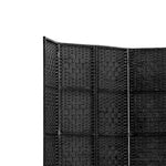 Artiss 6 Panel Room Divider Screen 245x170cm Woven Black RD-C-8001-6P-BK