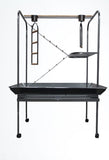 YES4PETS XXL Bird Cage Parrot Playpen Gym Toy Stand With Swing Ladders On Wheels V278-BS308