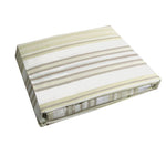 Jason Stripes 100% Cotton Sheet Set Single V442-ATX-SHEETS-JASONSTRIPES-TAUPE-SB