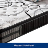 King Mattress in Gel Memory Foam Pocket Coil Medium Firm Bed 34cm Thick V43-MAT-GEL-K