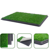 YES4PETS XL Indoor Dog Puppy Toilet Grass Training Mat Loo Pad Potty W 2 Grass V278-PET-POTTY-HH196-W-2GRASS