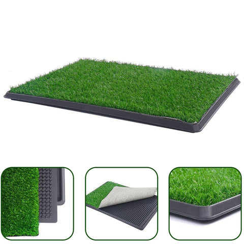 YES4PETS XL Indoor Dog Puppy Toilet Grass Training Mat Loo Pad Potty 76 X 51 cm V278-PET-POTTY-HH196