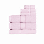 Kingtex 550gsm Cotton 7 Pce Bath Sheet Set Baby Pink V442-KIT-TOWEL-7PSHEET-BABYPINK