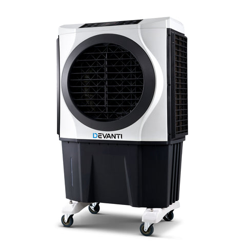 Devanti Evaporative Air Cooler Conditioner 60L EAC-E-050-RC-BL-WH