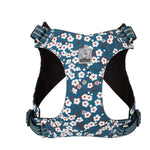 Floral Doggy Harness Saxony Blue 3XS V188-ZAP-TLH1912-1-BLUE-XS