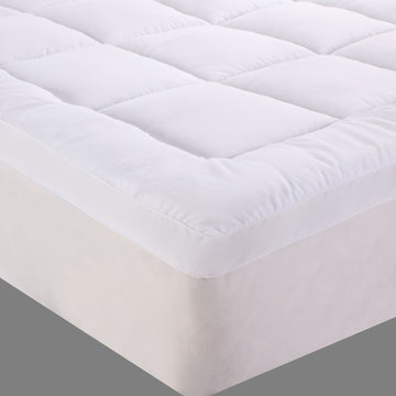 bamboo cotton fitted mattress topper queen V517-BCMT-Q