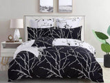 Tree Reversible King Size White Duvet Quilt Cover Set V493-MK-386