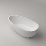 Medium Size Egg Shaped Cast stone - Solid Surface Bath 1700mm Length V567-PS-8802A-1700