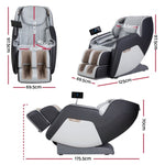 Livemor Massage Chair Electric Recliner Massager Meletao MASCHR-HOR-UP-BKGY