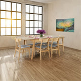 Cusco 150cm - 190cm Extendable Dining Table Scandinavian Style Solid Rubberwood V315-VOD-CUSC-03