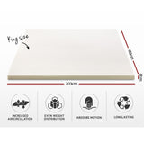 Giselle Bedding Memory Foam Mattress Topper 8cm King MATTRESS-TOP-8-K