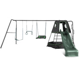 Lifespan Kids Pallas Play Tower with Metal Swing Set in Green Slide V420-LKSW-PAL2SW-GRN