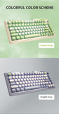 KZZI K75 PRO RGB 75% Wireless Gasket Mechanical Lemon Green Keyboard, Triple Mode, Eternity Tactile V413-K75PRO-PLUS-LG