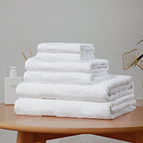 Luxury 6 Piece Soft and Absorbent Cotton Bath Towel Set - White V406-TOWPAK05WH