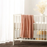 Little Gem Lyla Dusty Pink Cotton Baby Blanket 75 x 100 cm V442-HIN-BLANKET-LYLABABY-DUSTYPINK-CT