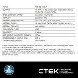 CTEK CS FREE Portable Battery Charger and Maintainer for Lead Acid and Lithium with Power Bank V219-CTEK-40-462-340