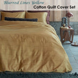 PIP Studio Blurred Lines Yellow Cotton Sateen Quilt Cover Set Queen V442-HIN-QUILTCS-BLURREDLINES-YELLOW-QS