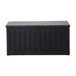 Gardeon Outdoor Storage Box 240L Container Lockable Garden Bench Tool Shed Black OSB-S240-ABK