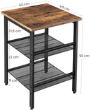 Side Table, 2 Mesh Shelves V178-83996