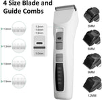 YES4PETS Pet Electric Dog Pet Clipper Kit Blade Set Cat Animal Hair Grooming Cordless White V278-PHC-720B-WHITE