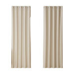 Artiss 2X Blockout Curtains Eyelet 180x213cm Beige BC-MATT-180X213-BG