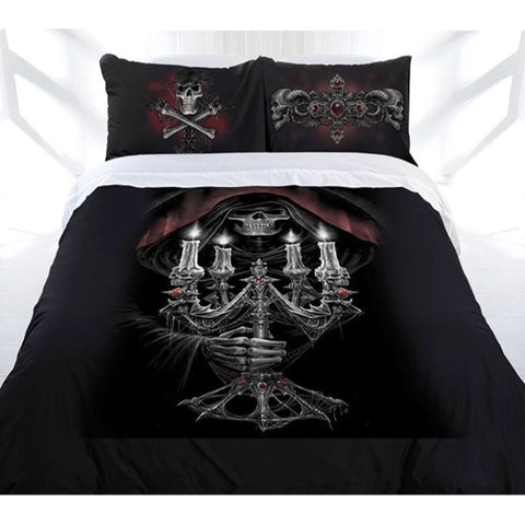 Anne Stokes Candelabra Quilt Cover Set Queen V442-LDE-QUILTCS-CANDELABRA-BLACK-QS