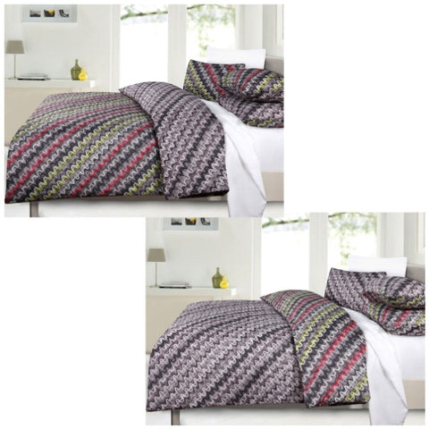 Hoxton Mutated DNA Reversible Quilt Cover Set - Queen V442-HIN-QUILTCS-HOXTON-MULTI-QS