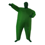 Go Green Inflatable Costume Fancy Dress Suit Fan Operated V63-768695