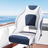 Seamanship Captain Bucket Boat Seats Flip Up Bolster Swivel 15cm Padding Blue BS-B-HELM-BOLSTER-WB-60