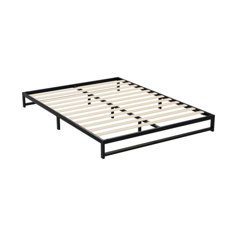 Artiss Bed Frame Double Size Metal BERU MBED-C-BERU-D-BK-AB