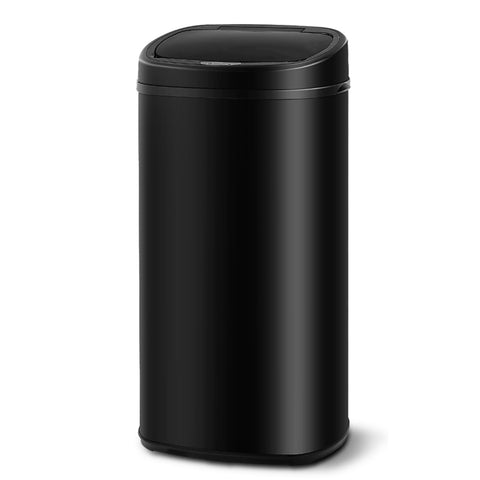 Devanti 68L Motion Sensor Bin Rubbish Automatic Black SB-68L-S06-BK