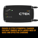 CTEK PRO25S Smart Battery Charger Professional 25A AGM Lithium 12V CTEK-40-200 Car V219-CTEK-40-200