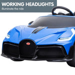 Licensed Bugatti Divo Kids Electric Ride On Car - Blue CAR-BGT-338-BU