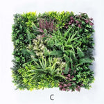 YES4HOMES 3 Artificial Plant Wall Grass Panels Vertical Garden Foliage Tile Fence 50X50 CM V278-CCGK002-ABC-THALLO