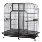 YES4PETS XXXL 185 cm Bird Cage Pet Parrot Aviary Perch Castor Wheel Removable Divider V278-B050F