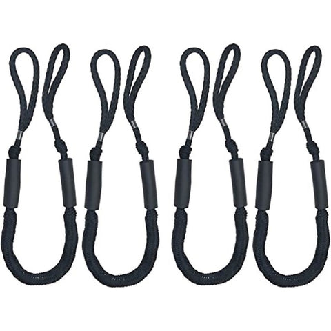 4 Pack Marine Bungee Dock Line Boat Mooring Rope Anchor Cord Stretch V63-840231