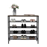 YES4HOMES 5-Tier Medium Shoe Rack Shelf Stand Flat & Slant Adjustable Storage Organizer V278-SHOE-RACK-M-75