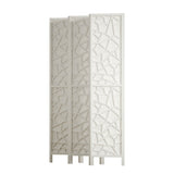 Artiss 6 Panel Room Divider Screen 244x170cm Clover White RD-4016-6P-WH