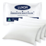 Luxor Australian Made Hotel Quality Pillow Standard Size Four Pack V535-HOTEL-PILLOW-X4