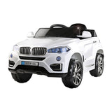 Rigo Kids Electric Ride On Car SUV BMW-Inspired X5 Toy Cars Remote 6V White RCAR-X5-S-WH