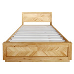 Rosemallow King Size Bed Parquet Solid Messmate Timber Wood Frame Mattress Base V315-VO-HIGH-12