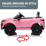 Land Rover Licensed Kids Electric Ride On Car Remote Control - Pink CAR-LRV-PK