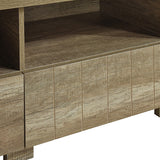 TV Cabinet 3 Storage Drawers with Shelf Natural Wood like MDF Entertainment Unit in Oak Colour V43-TV-CELOAK3S