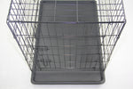 YES4PETS 24' Portable Foldable Dog Cat Rabbit Collapsible Crate Pet Cage with Blue Cover V278-CR24-W-COVER-BLUE