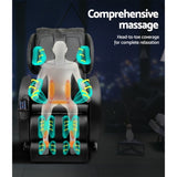 Livemor Massage Chair Electric Recliner Zero Gravity Massager MASCHR-LUX-BK