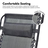 KILIROO Folding Reclining Camping Chair With Breathable Mesh KR-FC-105-QL V227-5227715019992
