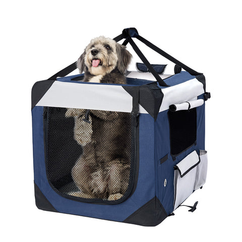 Pet Carrier Bag Dog Puppy Spacious Outdoor L Large PT1046-L-BL