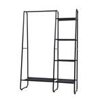 Artiss Clothes Rack Coat Stand 150cm Hanger Closet Black DIY-CR-257M-BK