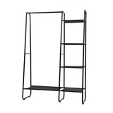 Artiss Clothes Rack Coat Stand 150cm Hanger Closet Black DIY-CR-257M-BK